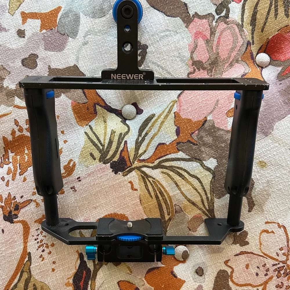 Black and Blue Camera Stabilizer